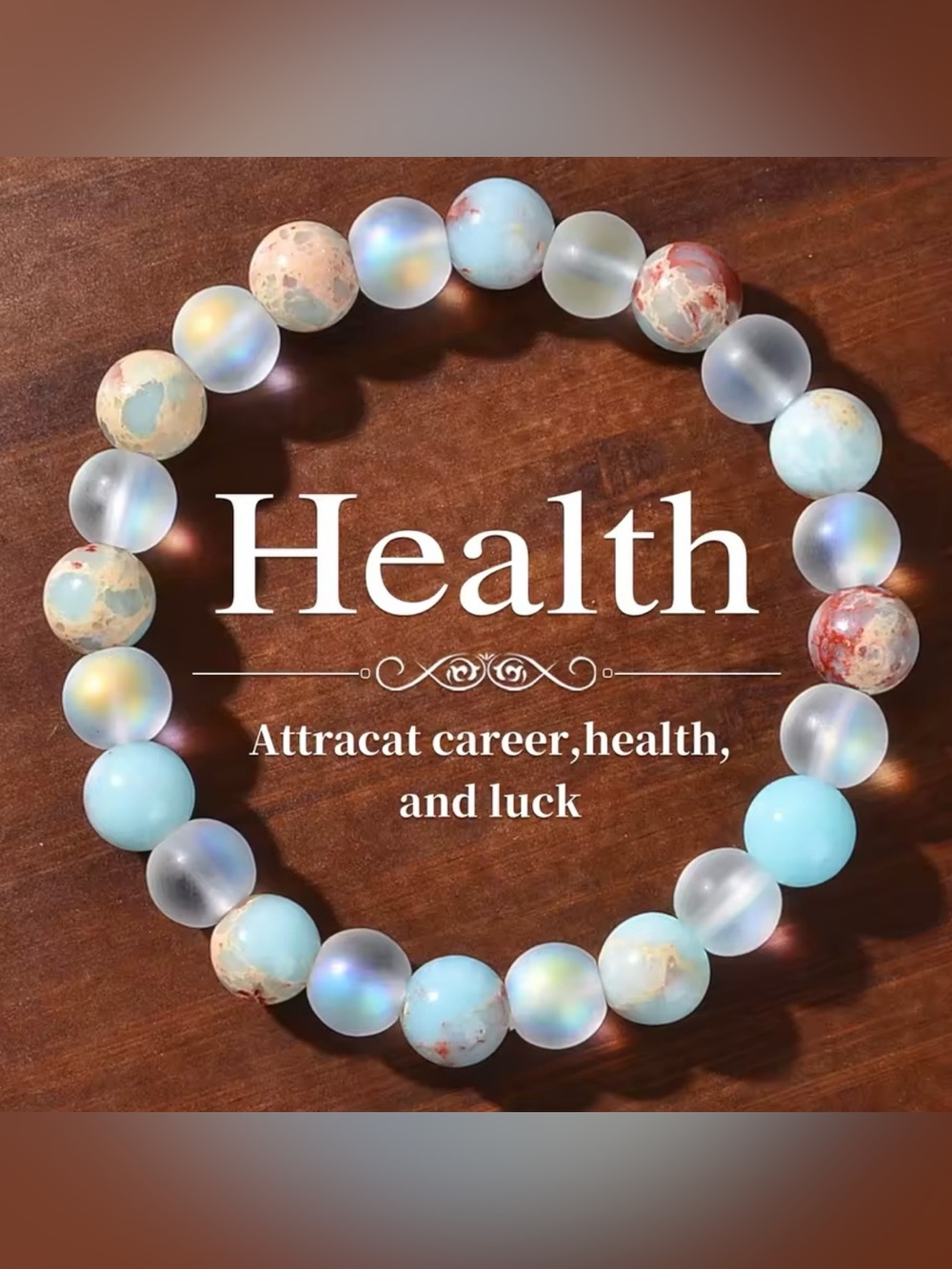 JD Gems jewelry health protection Beaded Bracelet natural stone 6/8/10mm